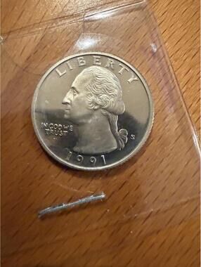 1991-S Washington Proof Quarter Dollar Clad Coin San Francisco Mint